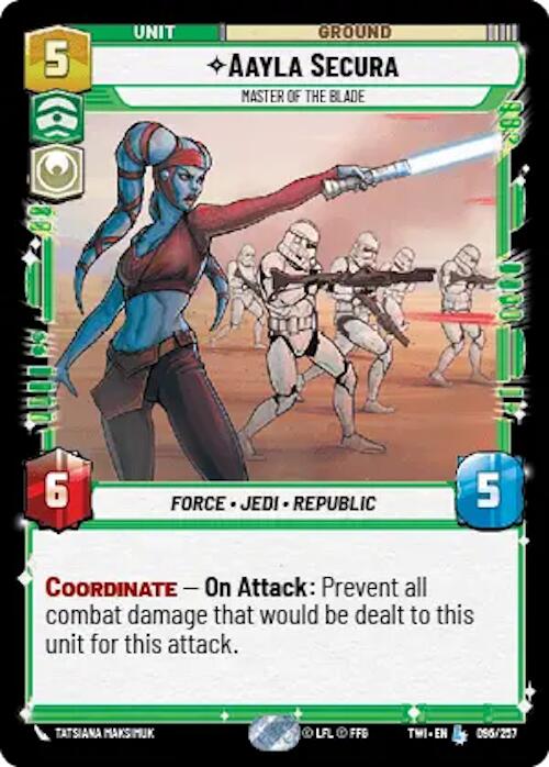 Aayla Secura - Master of the Blade (096/257) [Twilight of the Republic] | Cards and Coasters CA