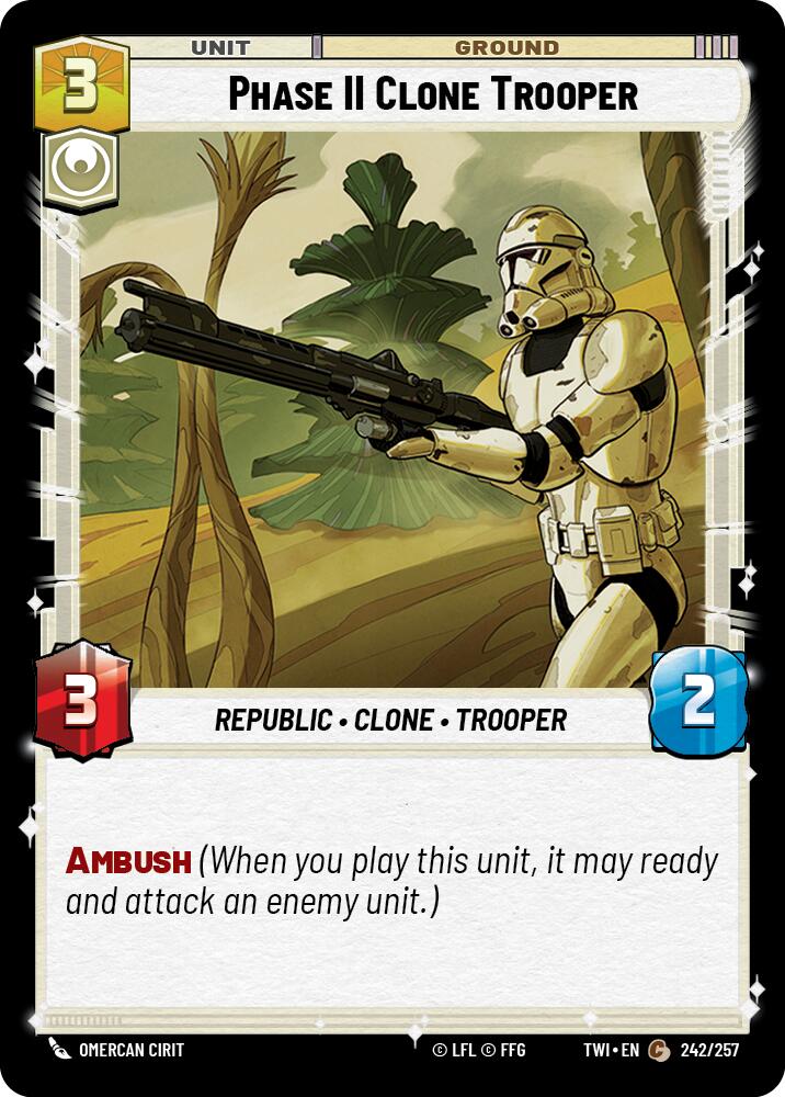 Phase II Clone Trooper (242/257) (242/257) [Twilight of the Republic] | Cards and Coasters CA