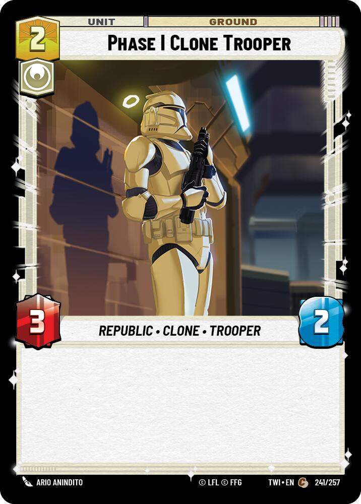 Phase I Clone Trooper (241/257) (241/257) [Twilight of the Republic] | Cards and Coasters CA