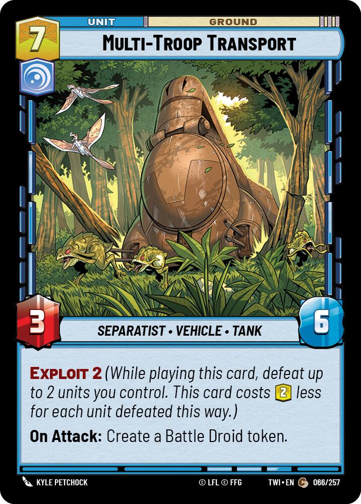 Multi-Troop Transport (066/257) (066/257) [Twilight of the Republic] | Cards and Coasters CA