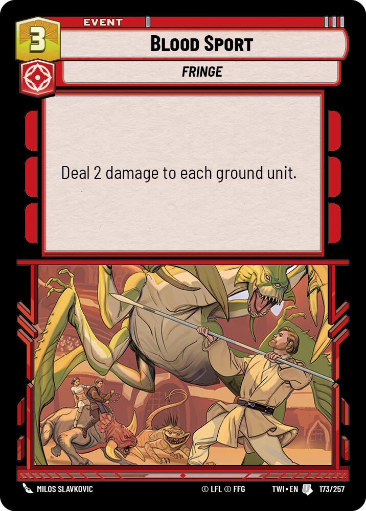 Blood Sport (173/257) (173/257) [Twilight of the Republic] | Cards and Coasters CA