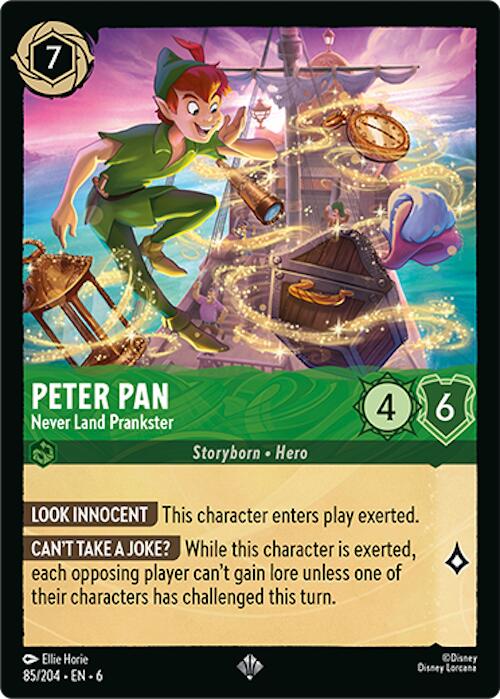 Peter Pan - Never Land Prankster (85/204) [Azurite Sea] | Cards and Coasters CA