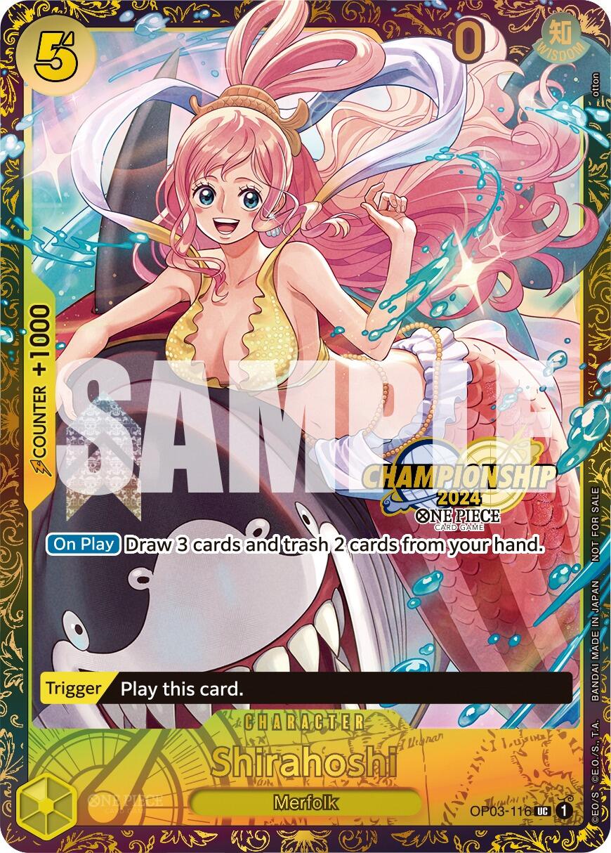 Shirahoshi (October Championship 2024 Online Regional) [One Piece Promotion Cards] | Cards and Coasters CA