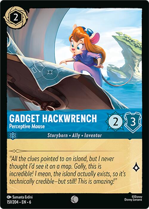 Gadget Hackwrench - Perceptive Mouse (151/204) [Azurite Sea] | Cards and Coasters CA