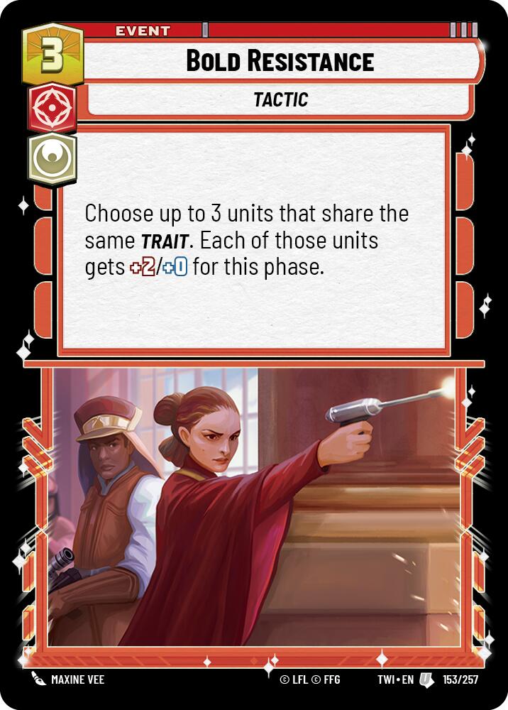 Bold Resistance (153/257) (153/257) [Twilight of the Republic] | Cards and Coasters CA