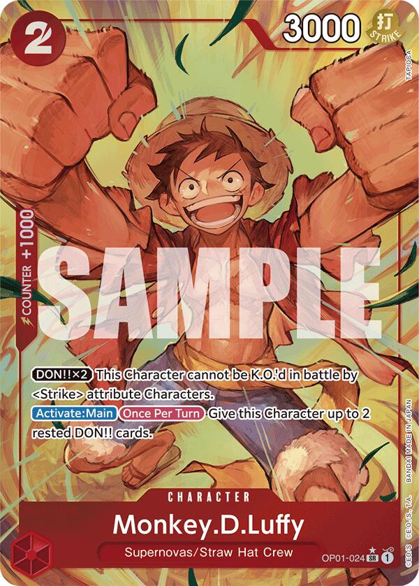 Monkey.D.Luffy (OP01-024) [Premium Booster -The Best-] | Cards and Coasters CA