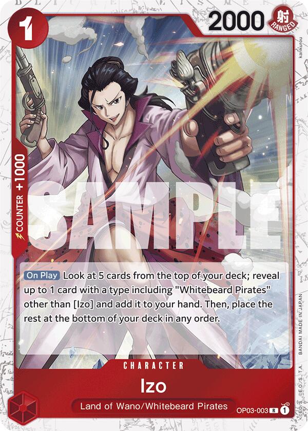 Izo (OP03-003) (Jolly Roger Foil) [Premium Booster -The Best-] | Cards and Coasters CA