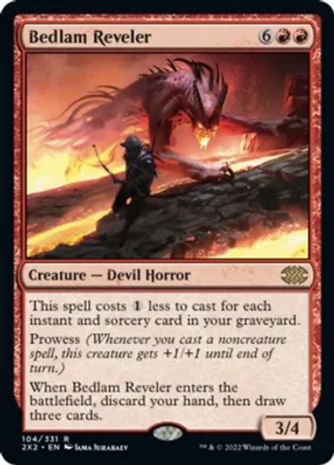 Bedlam Reveler [Double Masters 2022] | Cards and Coasters CA