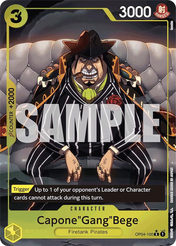 Capone"Gang"Bege (OP04-100) (Alternate Art) [Premium Booster -The Best-] | Cards and Coasters CA