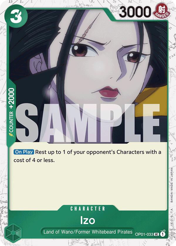 Izo (OP01-033) (Jolly Roger Foil) [Premium Booster -The Best-] | Cards and Coasters CA