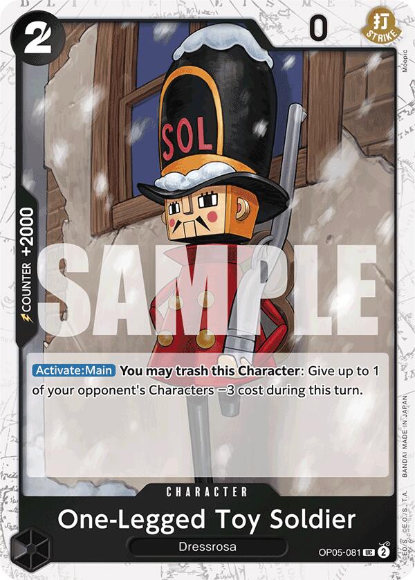 One-Legged Toy Soldier (Jolly Roger Foil) [Premium Booster -The Best-] | Cards and Coasters CA