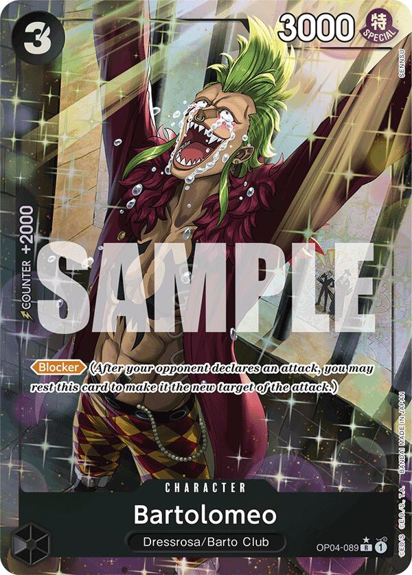 Bartolomeo (OP04-089) (Alternate Art) [Premium Booster -The Best-] | Cards and Coasters CA