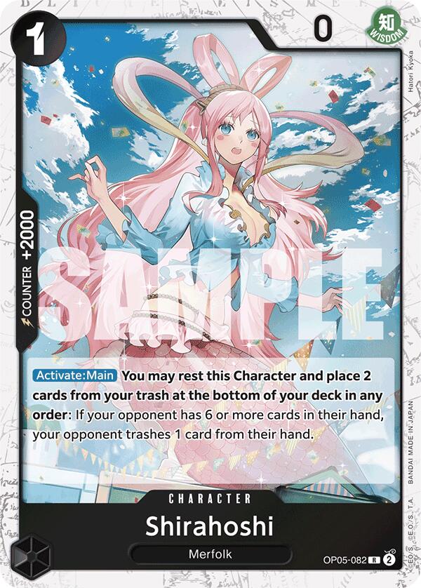 Shirahoshi (OP05-082) (Jolly Roger Foil) [Premium Booster -The Best-] | Cards and Coasters CA