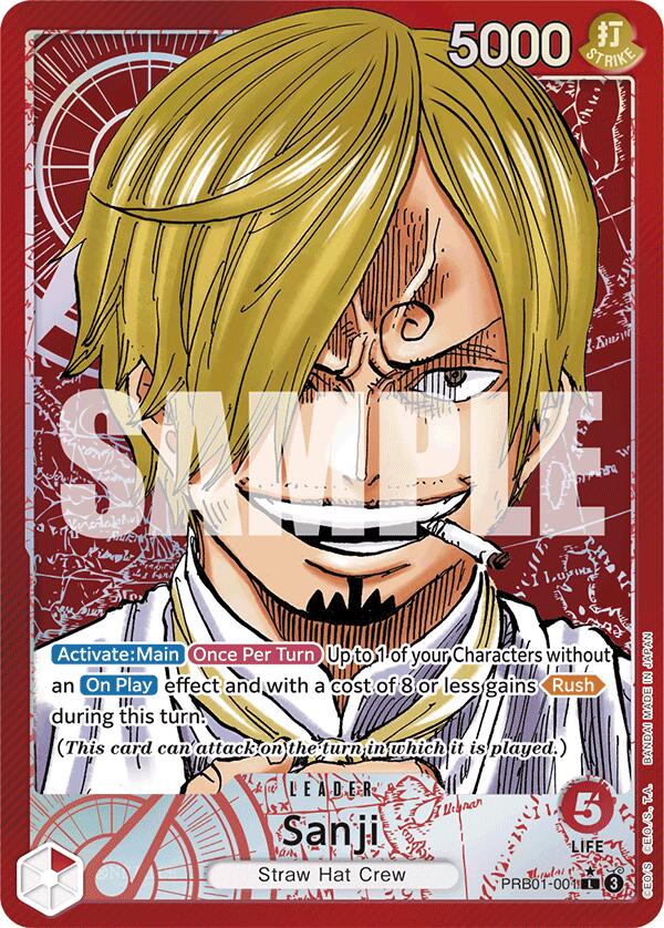 Sanji (PRB01-001) (Alternate Art) [Premium Booster -The Best-] | Cards and Coasters CA