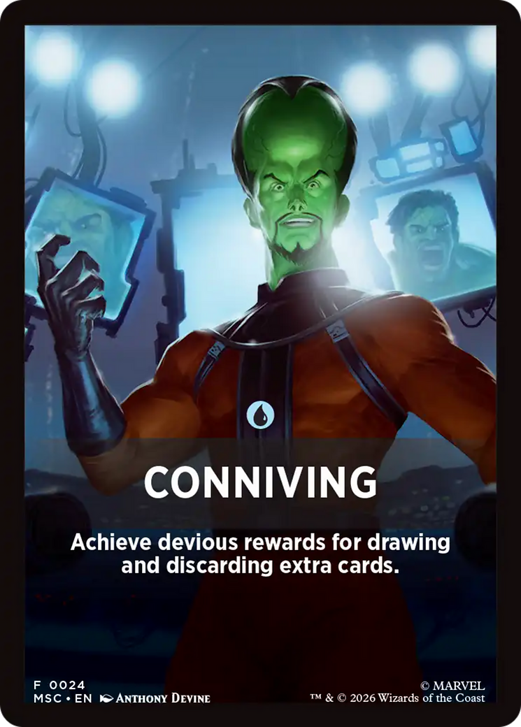 Conniving Theme Card [Marvel Super Heroes Commander] | Cards and Coasters CA