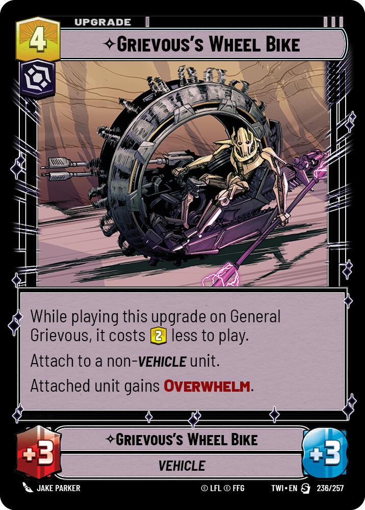 Grievous's Wheel Bike (236/257) [Twilight of the Republic] | Cards and Coasters CA