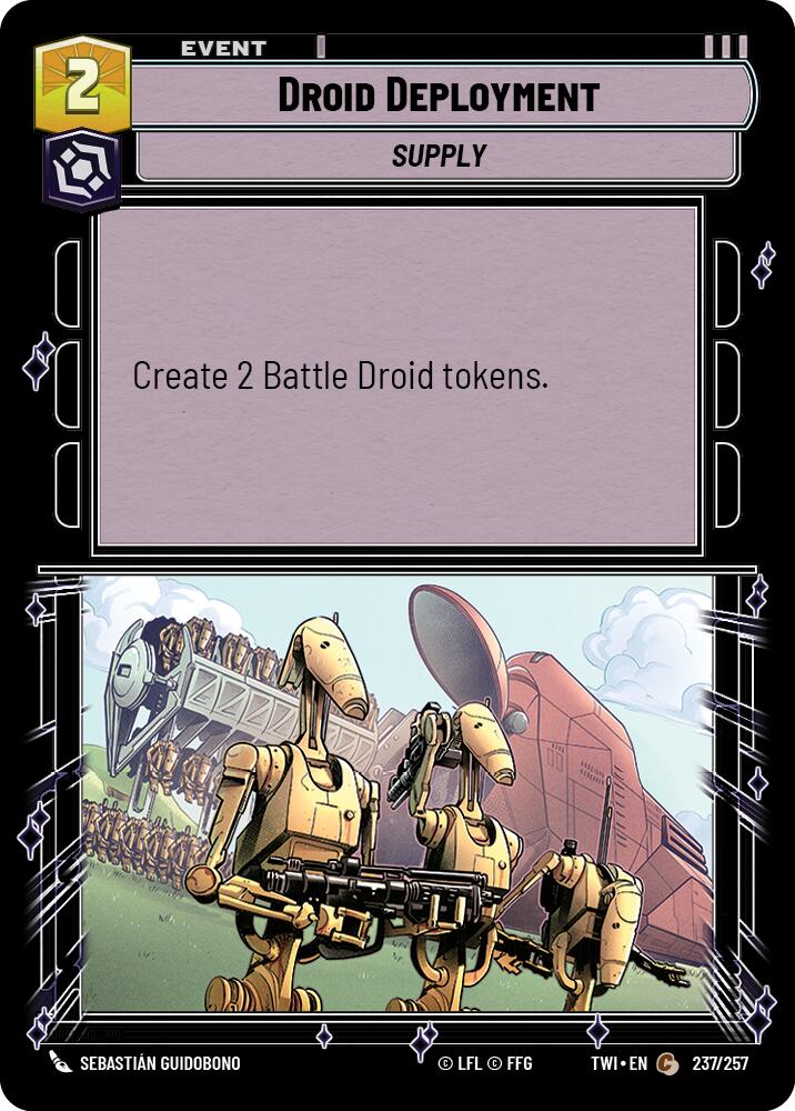 Droid Deployment (237/257) (237/257) [Twilight of the Republic] | Cards and Coasters CA