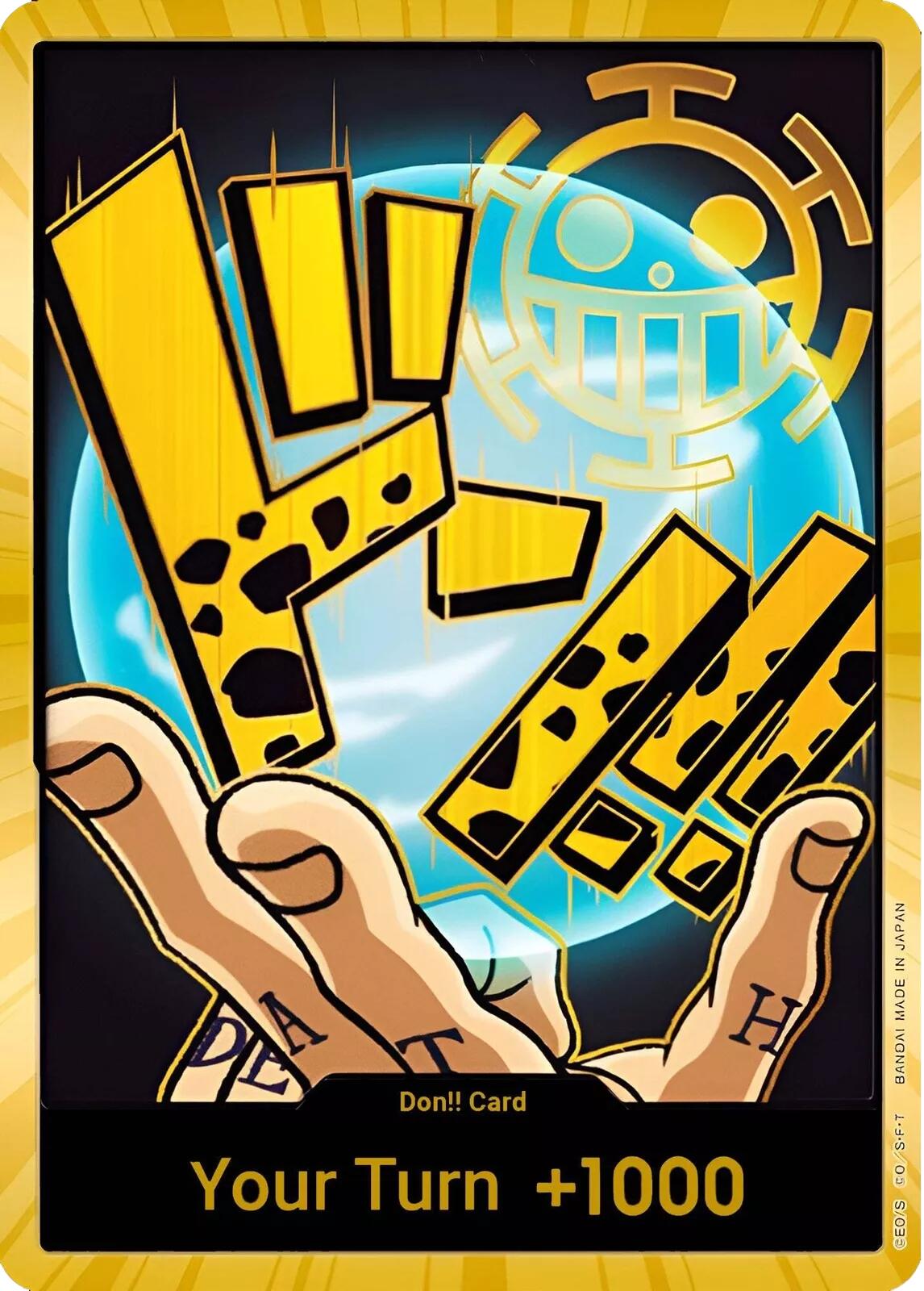 DON!! Card (Trafalgar Law) (Gold) [Premium Booster -The Best-] | Cards and Coasters CA