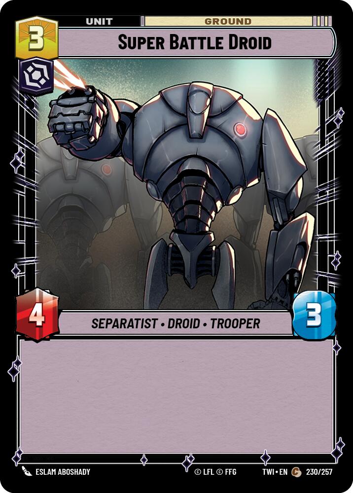 Super Battle Droid (230/257) (230/257) [Twilight of the Republic] | Cards and Coasters CA