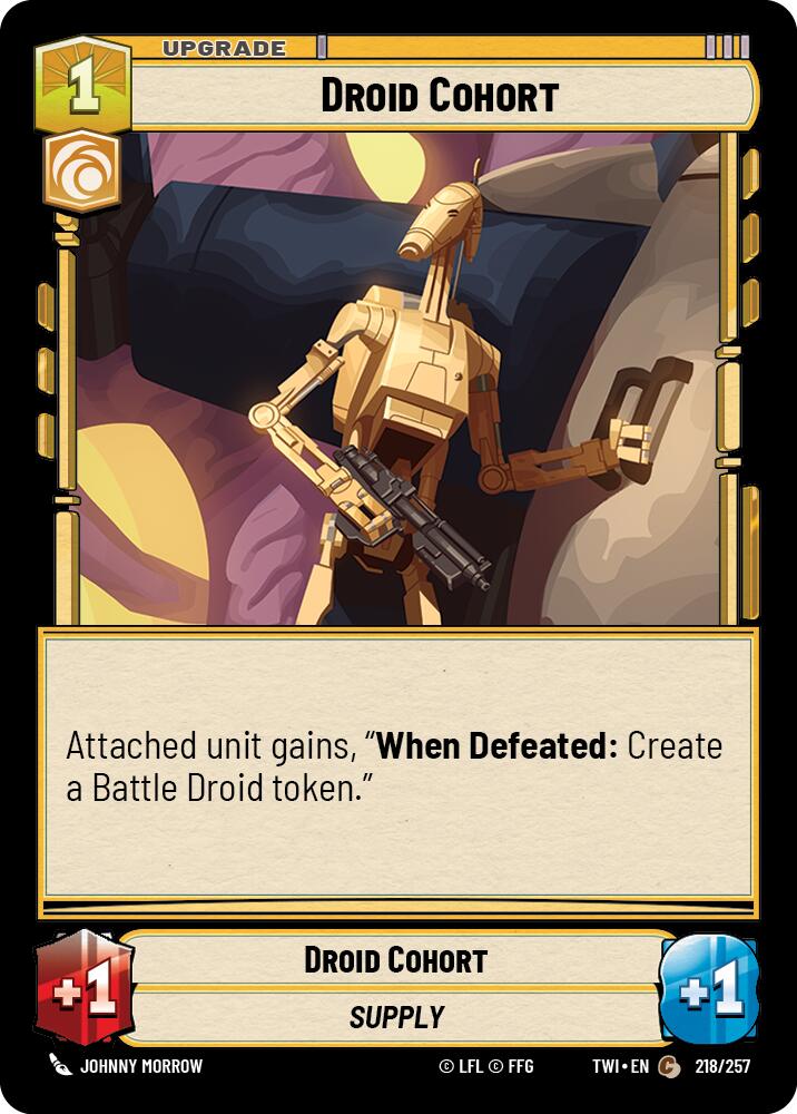 Droid Cohort (218/257) (218/257) [Twilight of the Republic] | Cards and Coasters CA