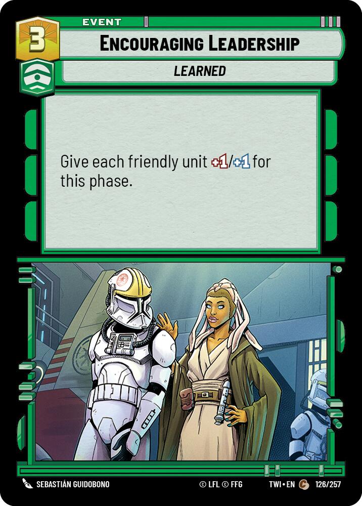 Encouraging Leadership (126/257) (126/257) [Twilight of the Republic] | Cards and Coasters CA