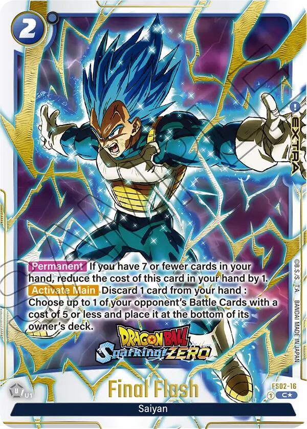 Final Flash (Dragon Ball Sparking! ZERO) [Fusion World Promotion Cards] | Cards and Coasters CA