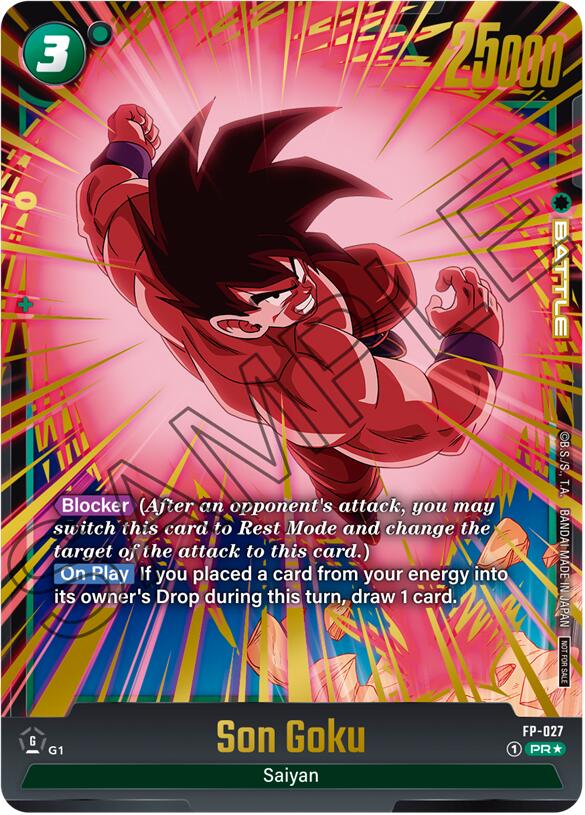 Son Goku (FP-027) (Gold) [Fusion World Promotion Cards] | Cards and Coasters CA