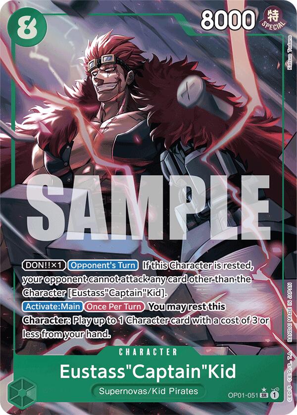 Eustass"Captain"Kid (OP01-051) (Full Art) [Premium Booster -The Best-] | Cards and Coasters CA