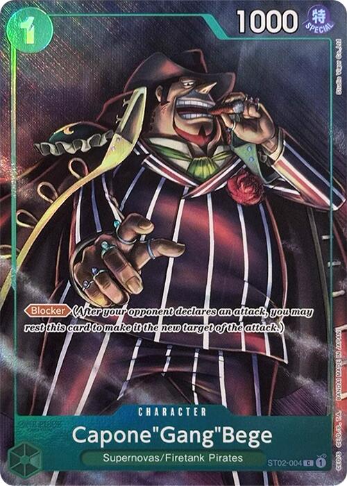 Capone"Gang"Bege (Premium Card Collection -Best Selection Vol. 2-) [One Piece Promotion Cards] | Cards and Coasters CA