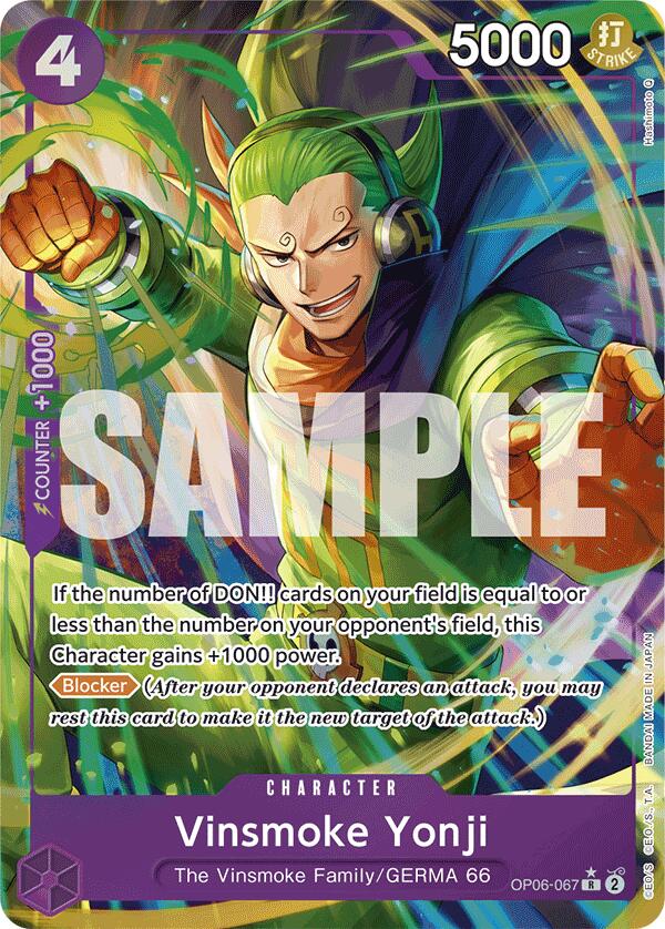 Vinsmoke Yonji (OP06-067) (Alternate Art) [Premium Booster -The Best-] | Cards and Coasters CA