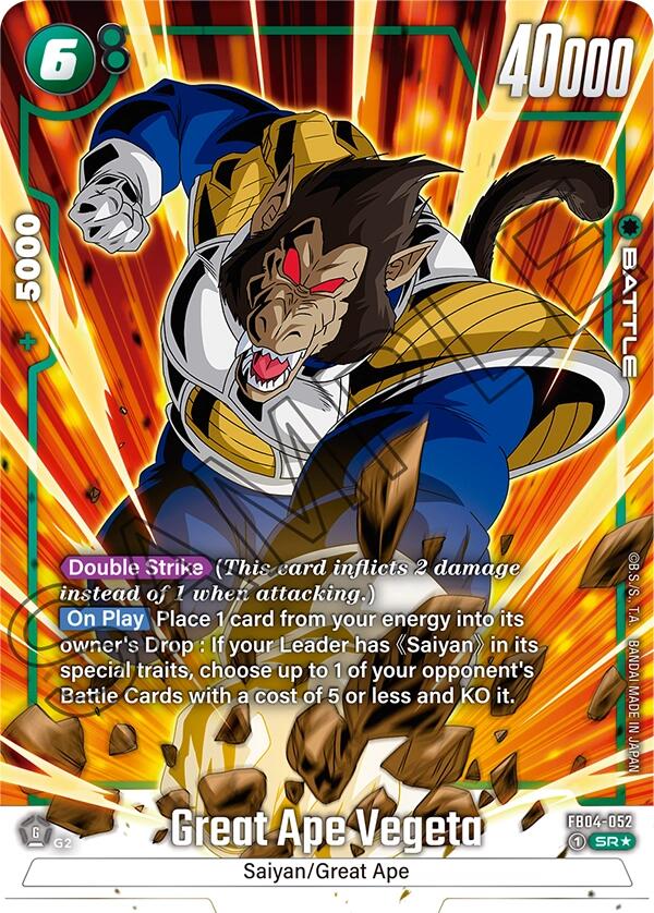 Great Ape Vegeta (Alternate Art) [Ultra Limit] | Cards and Coasters CA