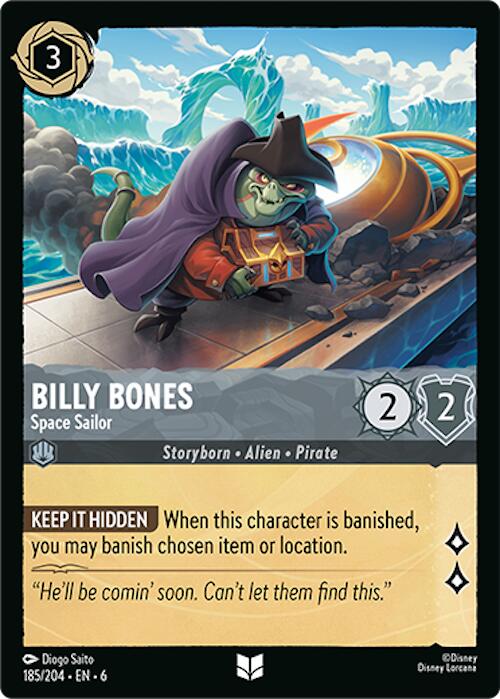 Billy Bones - Space Sailor (185/204) [Azurite Sea] | Cards and Coasters CA