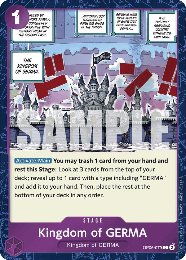 Kingdom of GERMA (Jolly Roger Foil) [Premium Booster -The Best-] | Cards and Coasters CA