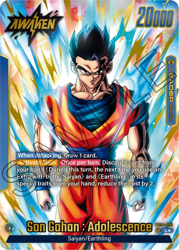 Son Gohan : Adolescence (Alternate Art) [Ultra Limit] | Cards and Coasters CA