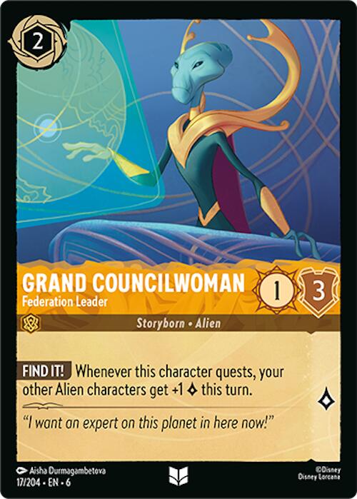 Grand Councilwoman - Federation Leader (17/204) [Azurite Sea] | Cards and Coasters CA