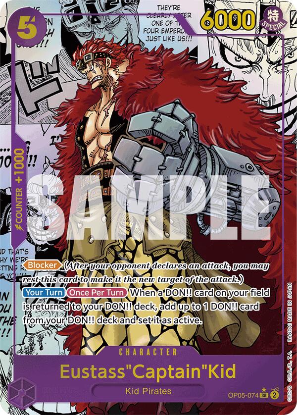 Eustass"Captain"Kid (OP05-074) (Manga) [Premium Booster -The Best-] | Cards and Coasters CA