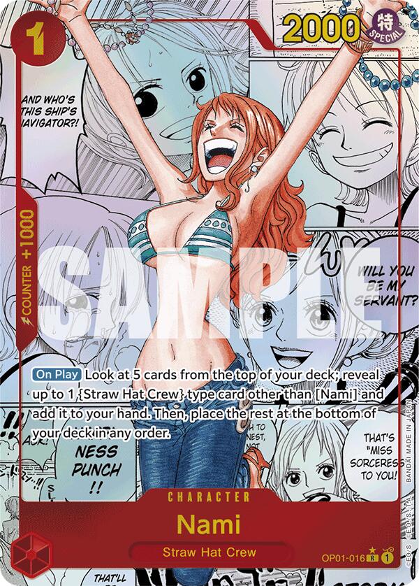 Nami (OP01-016) (Manga) [Premium Booster -The Best-] | Cards and Coasters CA