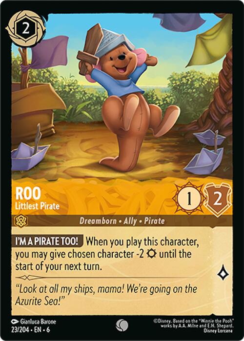 Roo - Littlest Pirate (23/204) [Azurite Sea] | Cards and Coasters CA