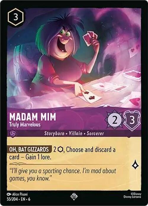 Madam Mim - Truly Marvelous (55/204) [Azurite Sea] | Cards and Coasters CA