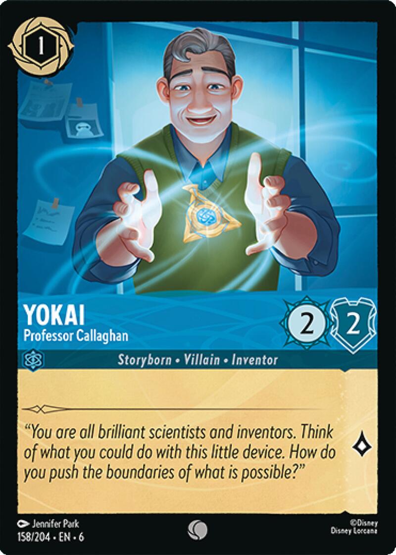 Yokai - Professor Callaghan (158/204) [Azurite Sea] | Cards and Coasters CA