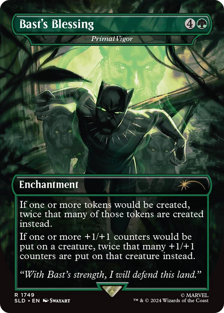 Bast's Blessing - Primal Vigor [Secret Lair Drop Series] | Cards and Coasters CA