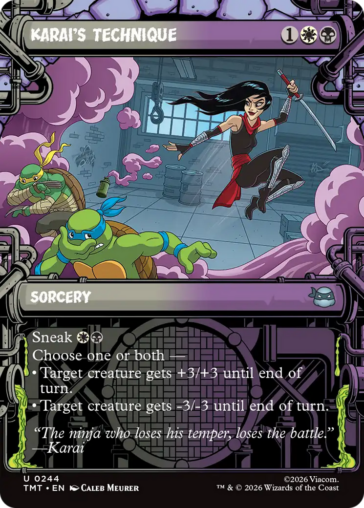 Karai's Technique (Showcase) [Teenage Mutant Ninja Turtles] | Cards and Coasters CA