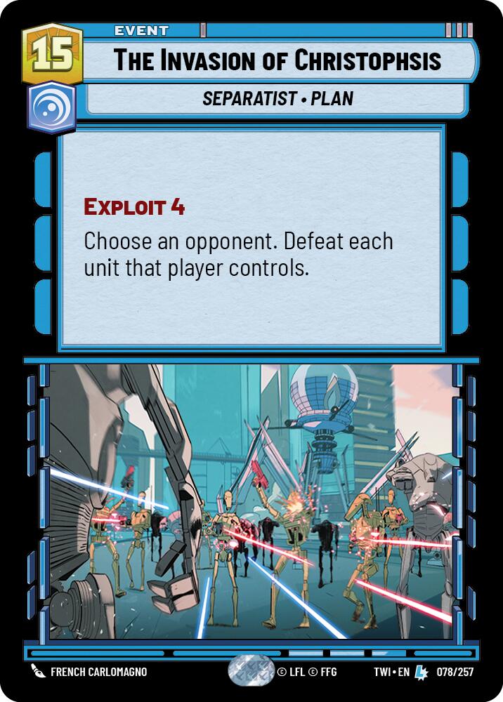 The Invasion of Christophsis (078/257) (078/257) [Twilight of the Republic] | Cards and Coasters CA
