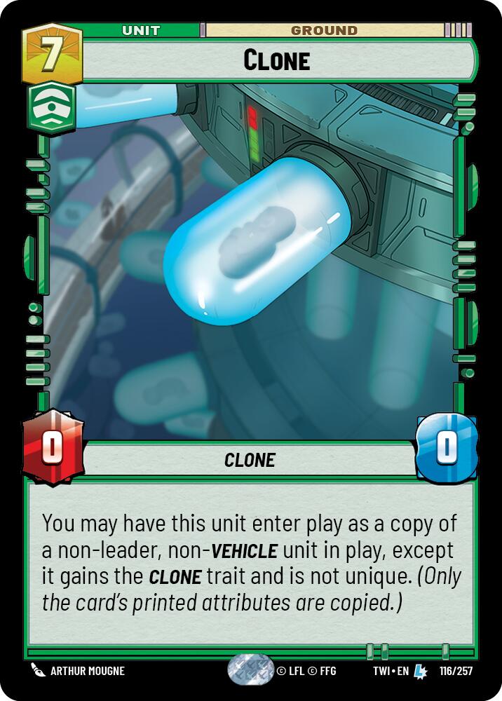 Clone (116/257) (116/257) [Twilight of the Republic] | Cards and Coasters CA