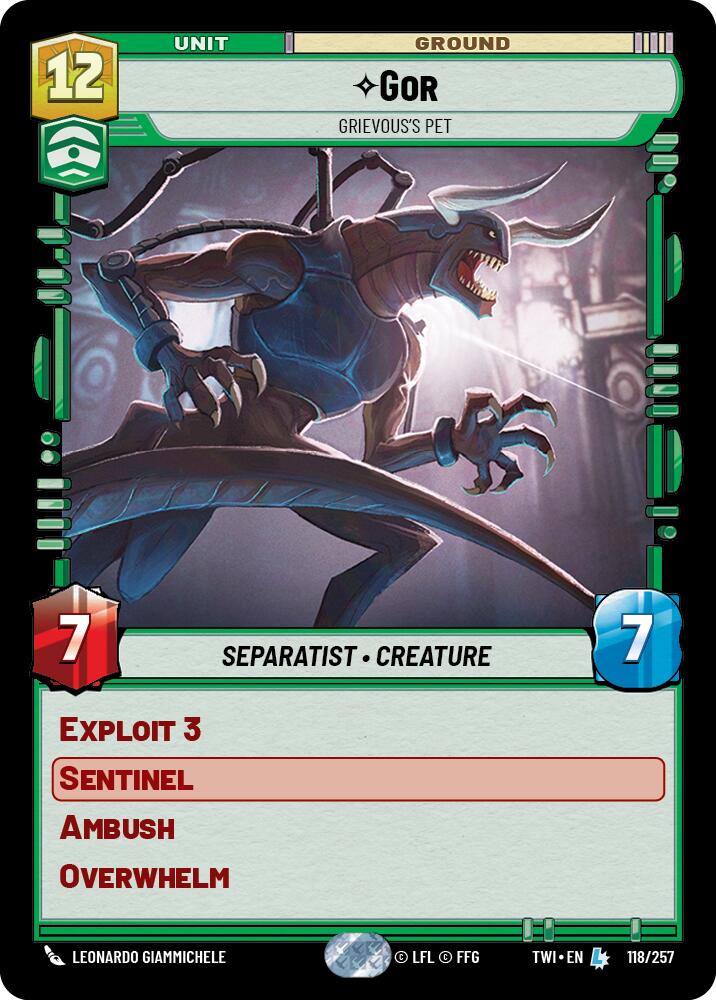 Gor - Grievous's Pet (118/257) (118/257) [Twilight of the Republic] | Cards and Coasters CA