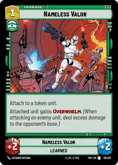 Nameless Valor (119/257) (119/257) [Twilight of the Republic] | Cards and Coasters CA