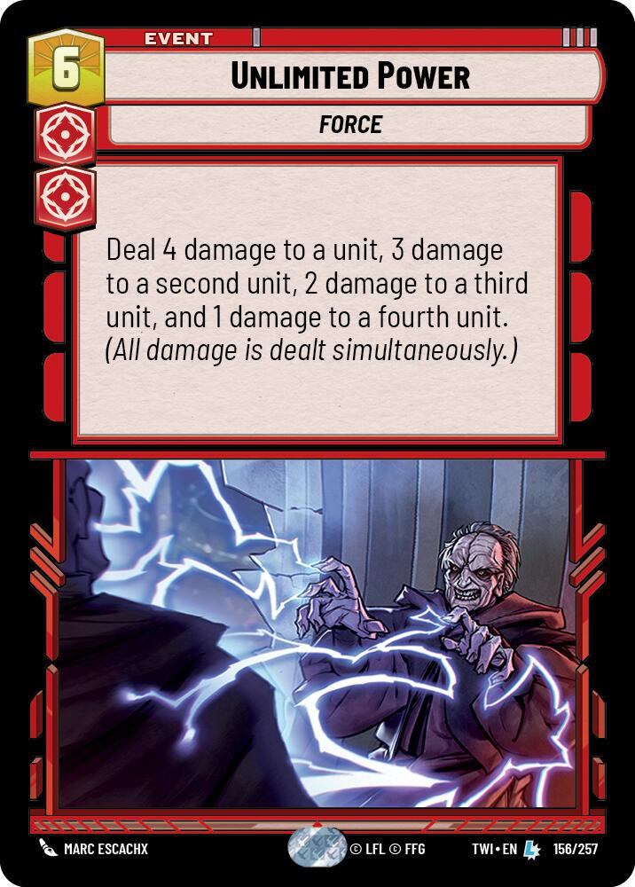 Unlimited Power (156/257) (156/257) [Twilight of the Republic] | Cards and Coasters CA