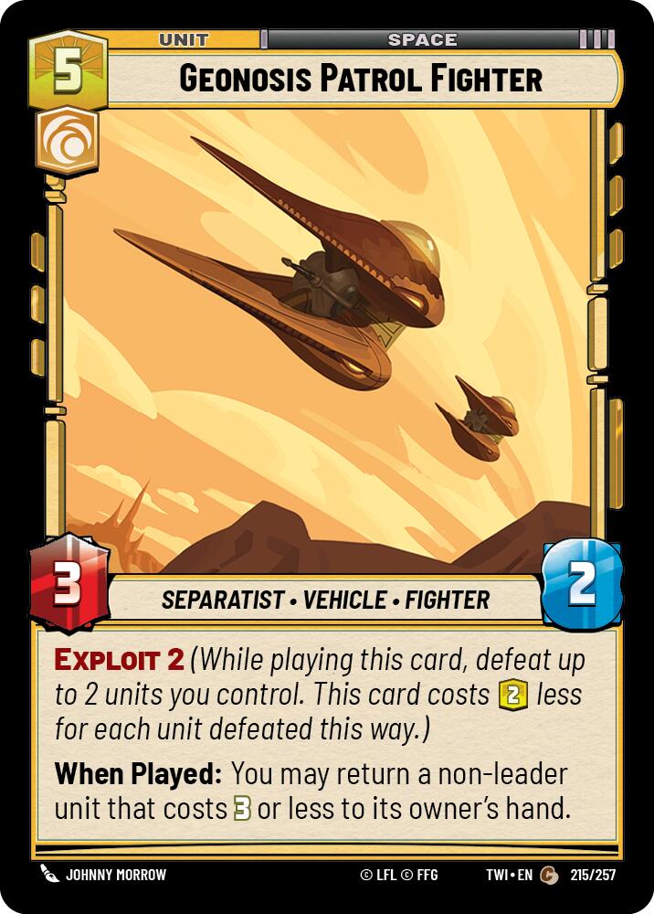 Geonosis Patrol Fighter (215/257) (215/257) [Twilight of the Republic] | Cards and Coasters CA