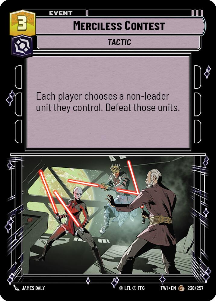 Merciless Contest (238/257) (238/257) [Twilight of the Republic] | Cards and Coasters CA