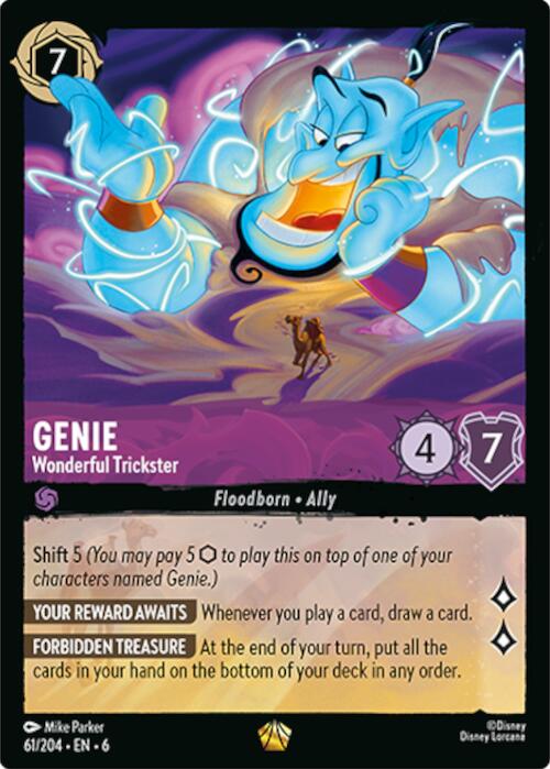 Genie - Wonderful Trickster (61/204) [Azurite Sea] | Cards and Coasters CA